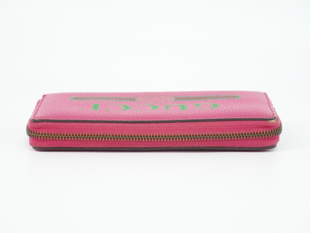 Gucci Vintage Logo Zip Around Leather Long - Picture 4 of 15